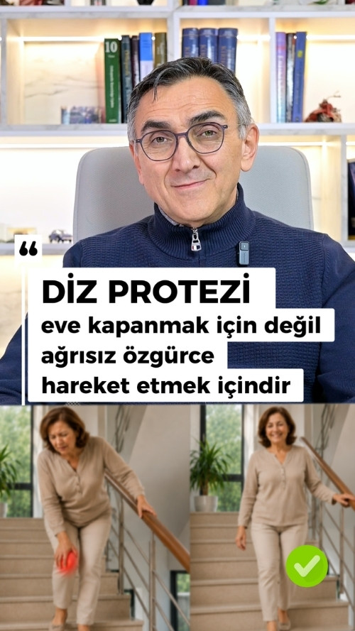 Diz protezi ile ağrısız hareket etmek mümkün